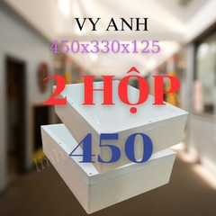 Hộp Nhựa Vy Anh 450x330x125mm Màu Trắng Nắp Đục