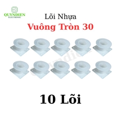 Lõi Nhựa Vuông Tròn 30 Quấn Cuộn Cảm Phân Tần Loa - Màu Trắng Trong