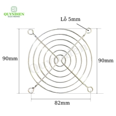 Tấm lưới bảo vệ quạt tản nhiệt 9x9cm