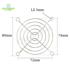 Tấm lưới bảo vệ quạt tản nhiệt 8x8cm