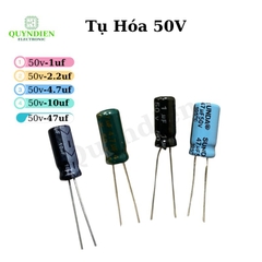 Tụ Hóa 50V 1uF 2.2uF 4.7uF 10uF 47uF