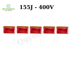 Tụ Kẹo Nâu Đỏ CL21 155J 400V - Túi 5 Tụ