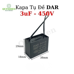 Tụ Đề Kapa Vuông DAR 3uF 450VAC
