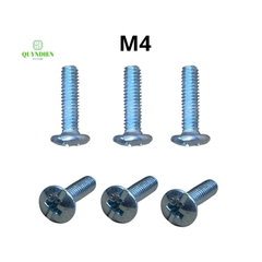 Ốc vít M4 dài 17mm dài 22mm đầu dù ren mịn Túi 100 con