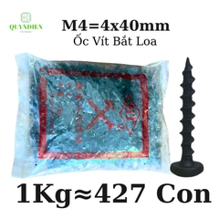 Ốc Vít Nhọn M4x40 Bắt Thùng Loa Ren Thưa Taiwan dài 40mm - Túi 1Kg