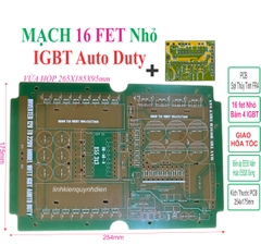 PCB bo mạch kích điện 16 fet băm IGBT- Kèm PCB dao động