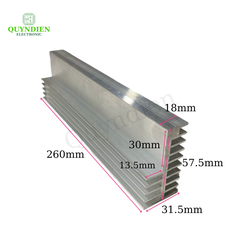 Nhôm tản nhiệt 2 tầng 10 cánh 260x58x32mm