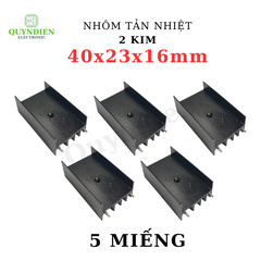 Nhôm tản nhiệt 2 kim 40x23x16mm cho transistor TO-220