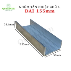 Nhôm tản nhiệt chữ U dài 155mm