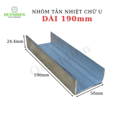 Nhôm tản nhiệt chữ U dài 190mm