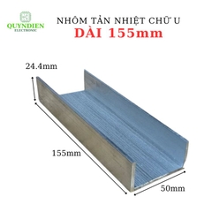 Nhôm Tản Nhiệt Chữ U Dài 155mm