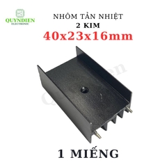 Nhôm tản nhiệt 2 kim 40x23x16mm cho transistor TO-220