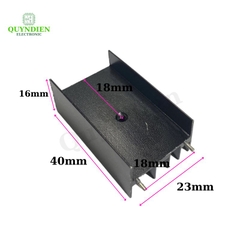 Nhôm tản nhiệt 2 kim 40x23x16mm cho transistor TO-220