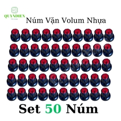 Núm Vặn Volume Nhựa màu Đỏ - Trục hoa mai