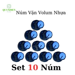Núm Vặn Volume Nhựa màu Xanh - Trục hoa mai