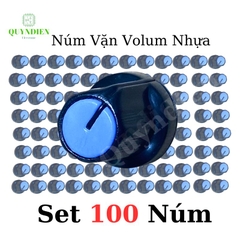 Núm Vặn Volume Nhựa màu Xanh - Trục hoa mai