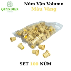Núm Nhựa Volumn - Màu Vàng - Thân Vàng