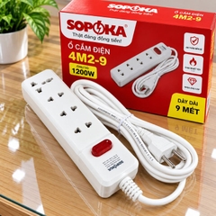 Ổ cắm lõi sứ chống cháy Con tắc 4 cửa 2200W