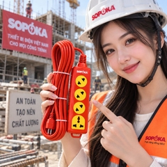 Ổ Cắm Siêu Tải 4 Lỗ Chéo 6000W