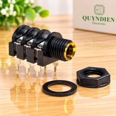 Ổ Mic cái Jack 6.3mm xi vàng cắm mạch
