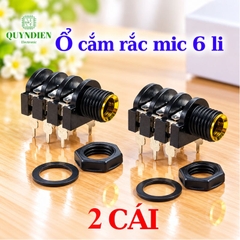 Ổ Mic cái Jack 6.3mm xi vàng cắm mạch