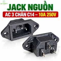 Ổ Jack Nguồn AC 3 Chấu 10A 250V