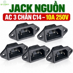 Ổ Jack Nguồn AC 3 Chấu 10A 250V