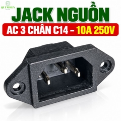 Ổ Jack Nguồn AC 3 Chấu 10A 250V