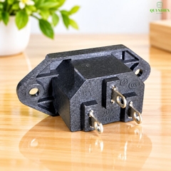 Ổ Jack Nguồn AC 3 Chấu 10A 250V