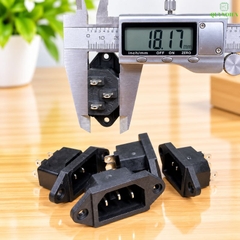Ổ Jack Nguồn AC 3 Chấu 10A 250V