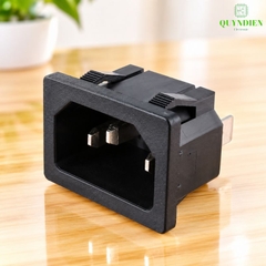 Ổ Jack Nguồn AC 3 Chân 10A 250VAC loại gài