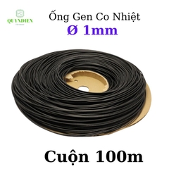 Gen co nhiệt size 1mm màu đen
