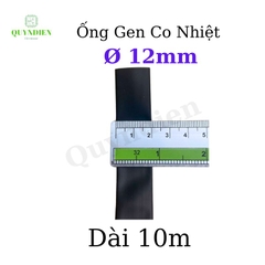 Gen co nhiệt size 12mm màu đen