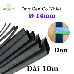Gen co nhiệt size 14mm màu đen