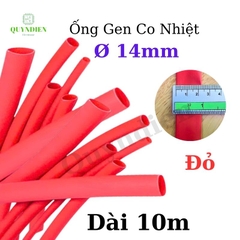Gen co nhiệt size 14mm màu đỏ