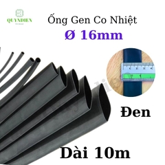 Gen co nhiệt size 16mm màu đen