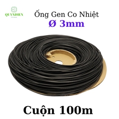 Gen co nhiệt size 3mm màu đen