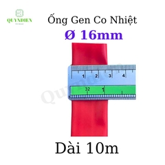 Gen co nhiệt size 16mm màu đỏ