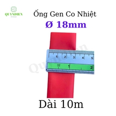 Gen co nhiệt size 18mm màu đỏ