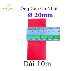 Gen co nhiệt size 20mm màu đỏ