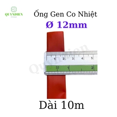 Gen co nhiệt size 12mm màu đỏ