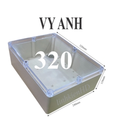 Hộp Nhựa Vy Anh 320x240x110mm Màu Trắng Nắp Trong
