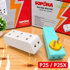 Phích Cắm Đầu Nối Chia Điện Cổ Xoay 5 Cửa SOPOKA