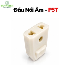 Phích cắm điện cái đầu nối âm trắng P5T SOPOKA