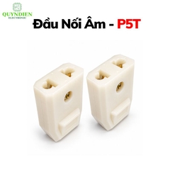 Phích cắm điện cái đầu nối âm trắng P5T SOPOKA