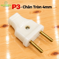 Phích cắm điện dương chân tròn 4mm chống vỡ SOPOKA P3