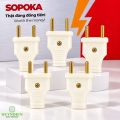 Phích cắm điện dương chân tròn 4mm chống vỡ SOPOKA P3