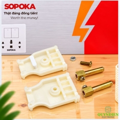 Phích cắm điện dương chân tròn 4mm chống vỡ SOPOKA P1