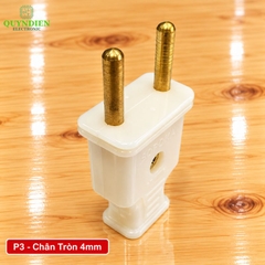 Phích cắm điện dương chân tròn 4mm chống vỡ SOPOKA P1