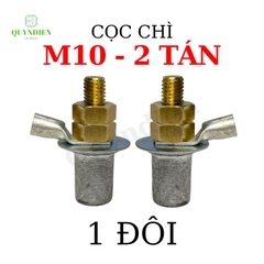 Cọc bình ắc quy bằng chì cọc M8 M10 - 2 TÁN độ bền cao, chống ăn mòn đồng thau giá 01 đôi